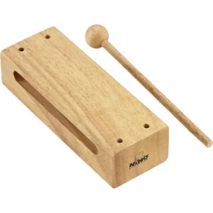 MEINL NINO22 WOOD BLOCKS LARGE AVEC POMMEAU EN BOIS