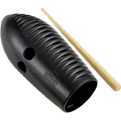 MEINL NINO581BK MINI GUIRO BLACK W/WOOD SCRAPER