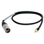DIGIFLEX NKXM-3 1/8 MINI TRS TO XLRM, 3 FOOT