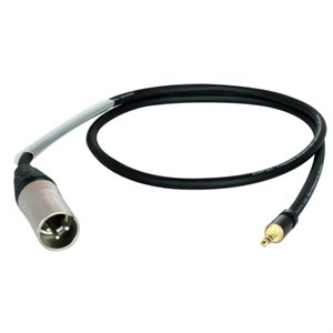 DIGIFLEX NKXM-3 1/8 MINI TRS TO XLRM, 3 FOOT