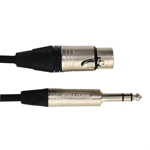 DIGIFLEX TOUR SERIES XLR F to 1/4 TRS NXFS-3, 3 PIEDS