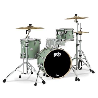 PACIFIC DRUMS PDCM18BPSF CONCEPT BOP 3PCS SHELL PACK SATIN SEAFOAM (18, 12, 14)