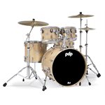 PACIFIC DRUMS PDCM2215NA CONCEPT MAPLE 5 MORCEAUX SHELL PACK NATURAL LACQUER CHROME HARDWARE