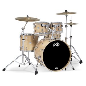 PACIFIC DRUMS PDCM2215NA CONCEPT MAPLE 5 MORCEAUX SHELL PACK NATURAL LACQUER CHROME HARDWARE