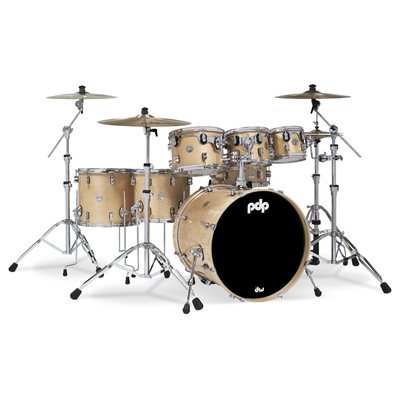 PACIFIC DRUMS PDCM2217NA CONCEPT NATURAL LACQUER CHROME HW 7 MORCEAUX SHELL PACK