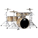 PACIFIC DRUMS PDCM2217NA CONCEPT NATURAL LACQUER CHROME HW 7 MORCEAUX SHELL PACK