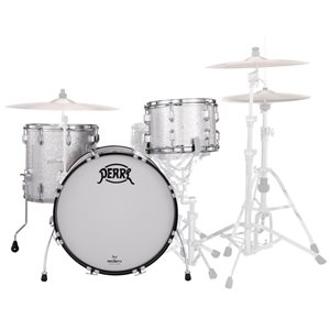 PEARL PRESIDENT DELUXE 3PCS SHELL PACK SILVER SPARKLE 22-13-16