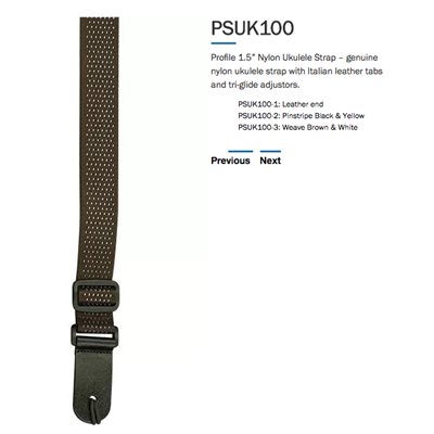 PROFILE PSUK100-1 UKE STRAP PROFILE PSUK100-1 UKE STRAP