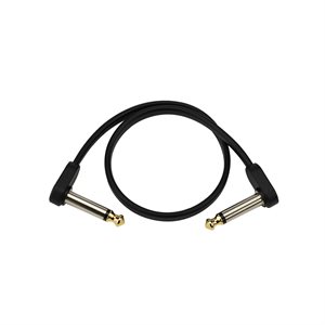 DADDARIO PW-FPRR-01 FLAT PATCH CABLES MATCHING RIGHT-ANGLE, 1FT