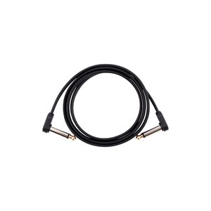 DADDARIO PW-FPRR-02 FLAT PATCH CABLES MATCHING RIGHT-ANGLE, 2FT