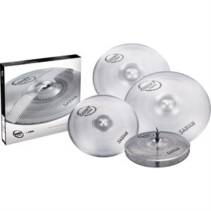 SABIAN QUIET TONE 14 HATS, 16-18 CRASH, 20 RIDE QTPC504