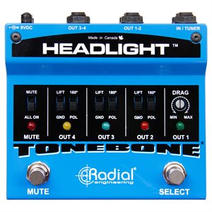RADIAL ENGINEERING TONEBONE HEADLIGHT GUITAR AMP SELECTOR R800 7096 00