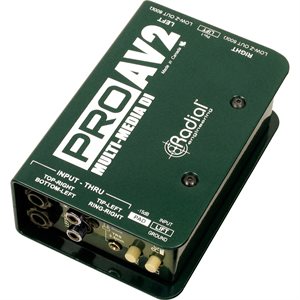RADIAL ENGINEERING PROAV2 STEREO MULTIMEDIA DIRECT BOX R800 1115 00