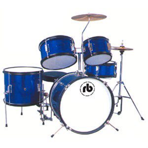 RB DRUMS RB-JR5-SBL JUNIOR 5 MORCEAUX SHELL PACK SPARKLE BLUE (16BD, 8T, 10T, 13F, 12SD)