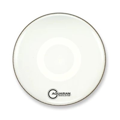 AQUARIAN REGULATOR RF GLOSS WHITE BASS DRUM 18