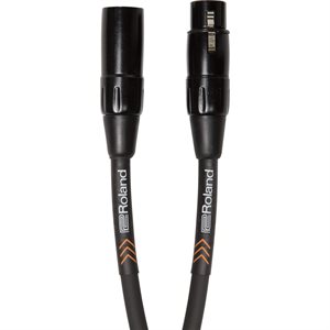 ROLAND RMC-B15 BLACK SERIES XLR MICROPHONE CABLE, 15 FOOT