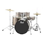 PEARL RS525SCC707 ROADSHOW 5 MORCEAUX SHELL PACK BRONZE METALLIC W/HARDWARE AND CYMBALS (2216BD, 1008T, 1209T, 1616FT, 1455SD)