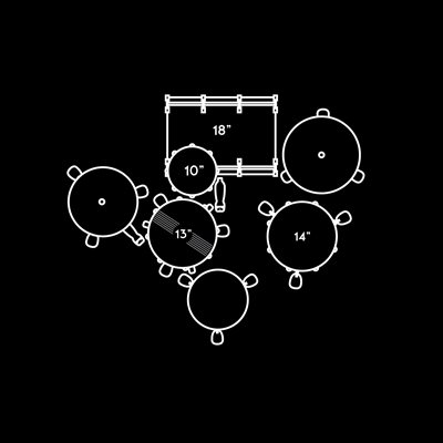 PEARL ROADSHOW 4PCS SHELL PACK ROYAL BLUE METALLIC 18X12 10X7 14X10 13X5 PEARL ROADSHOW 4PCS SHELL PACK ROYAL BLUE METALLIC 18X12 10X7 14X10 13X5