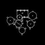 PEARL ROADSHOW 4PCS SHELL PACK ROYAL BLUE METALLIC 18X12 10X7 14X10 13X5