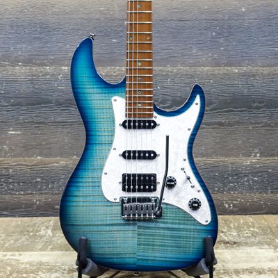 SIRE LARRY CARLTON S7 FM S-SHAPED HSS TRANSPARENT BLUE ELECTRIC GUITAR SIRE LARRY CARLTON S7 FM S-SHAPED HSS TRANSPARENT BLUE ELECTRIC GUITAR