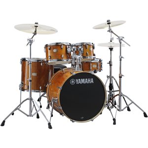 YAMAHA STAGE CUSTOM HONEY AMBER 5 MORCEAUX SHELL PACK W/HW780 SBX0F57-HA