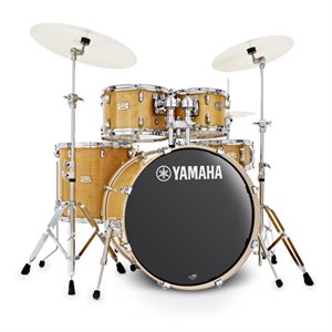 YAMAHA STAGE CUSTOM NATURAL WOOD 5 MORCEAUX SHELL PACK W/HW780 SBX0F57-NW