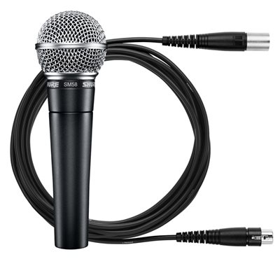 SHURE SM58-LC WITH XLR 25-FOOT CABLE SHURE SM58-LC WITH XLR 25-FOOT CABLE