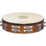 MEINL TAH2A-AB TAMBOURINE WOOD 2 ROW ALU JINGLE AFRIC BROWN