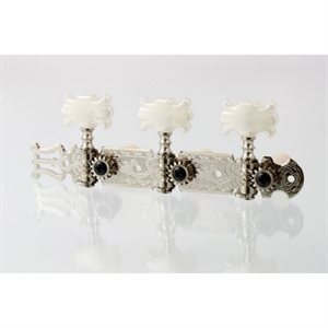 ALLPARTS TK-0124-001 NICKEL CLASSICAL TUNER SET 3X3 AVEC BUTTERFLY BUTTONS