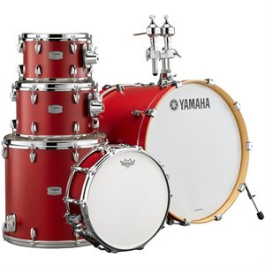 YAMAHA TOUR CUSTOM 5 MORCEAUX SHELL PACK W/HW780 CANDY APPLE SATIN TMP0F57-CAS