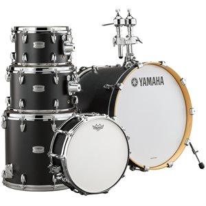 YAMAHA TOUR CUSTOM 5 MORCEAUX SHELL PACK W/HW780 LICORICE SATIN TMP0F57-LCS