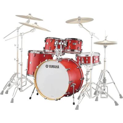 YAMAHA TOUR CUSTOM 5PCS SHELL PACK W/HW3 CANDY APPLE SATIN TMP0F5CT-CAS