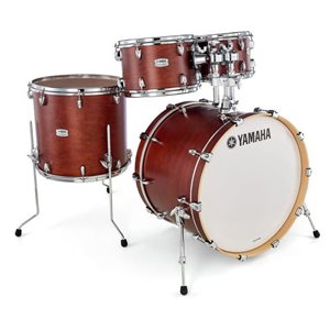 YAMAHA TMP2F4-CHS TOUR CUSTOM 4 MORCEAUX SHELL PACK CHOCOLATE SATIN (2216BD, 1007T, 1208T, 1615FT)