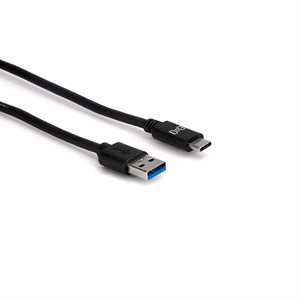 HOSA USB-306CA SUPERSPEED USB 3.0 CABLE TYPE A TO TYPE C, 6-FOOT