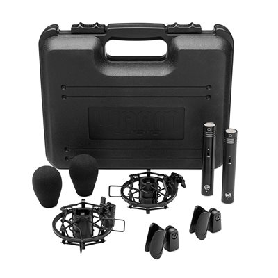 WARM AUDIO WA-84 BLACK STEREO PAIR SMALL DIAPHRAGM CONDENSER MICROPHONE WARM AUDIO WA-84 BLACK STEREO PAIR SMALL DIAPHRAGM CONDENSER MICROPHONE