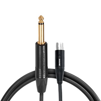 SHURE WA306 PREMIUM INSTRUMENT CABLE WITH TA4F CONNECTOR SHURE WA306 PREMIUM INSTRUMENT CABLE WITH TA4F CONNECTOR