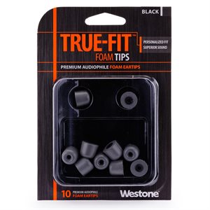 WESTONE 62801 EMBOUT BLACK (10 PAQ)