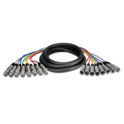 HOSA XLR-807 BALANCED SNAKE 8X XLR3F À 8X XLR3M, 7M