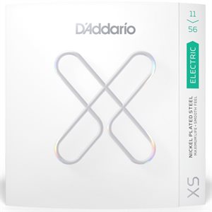 D'ADDARIO XSE1156 MEDIUM TOP/EXTRA HEAVY BOTTOM COATED ELECTRIC GUITAR STRINGS, 11-56