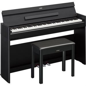 YAMAHA YDP-S55 SLIM SIZE, 88-KEY MODEL OF THE ARIUS DIGITAL PIANO BENCH SET, BLACK