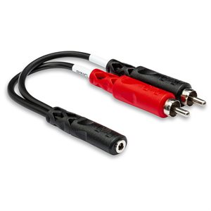 HOSA YMR-197 STEREO BREAKOUT 3.5 MM TRSF À DUAL RCA