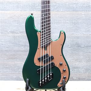 DINGWALL SP1 GLOSS DARK CANDY GREEN W/MATTE COCO GOLD PG 5 CORDES BASSE ÉLECTRIQUE